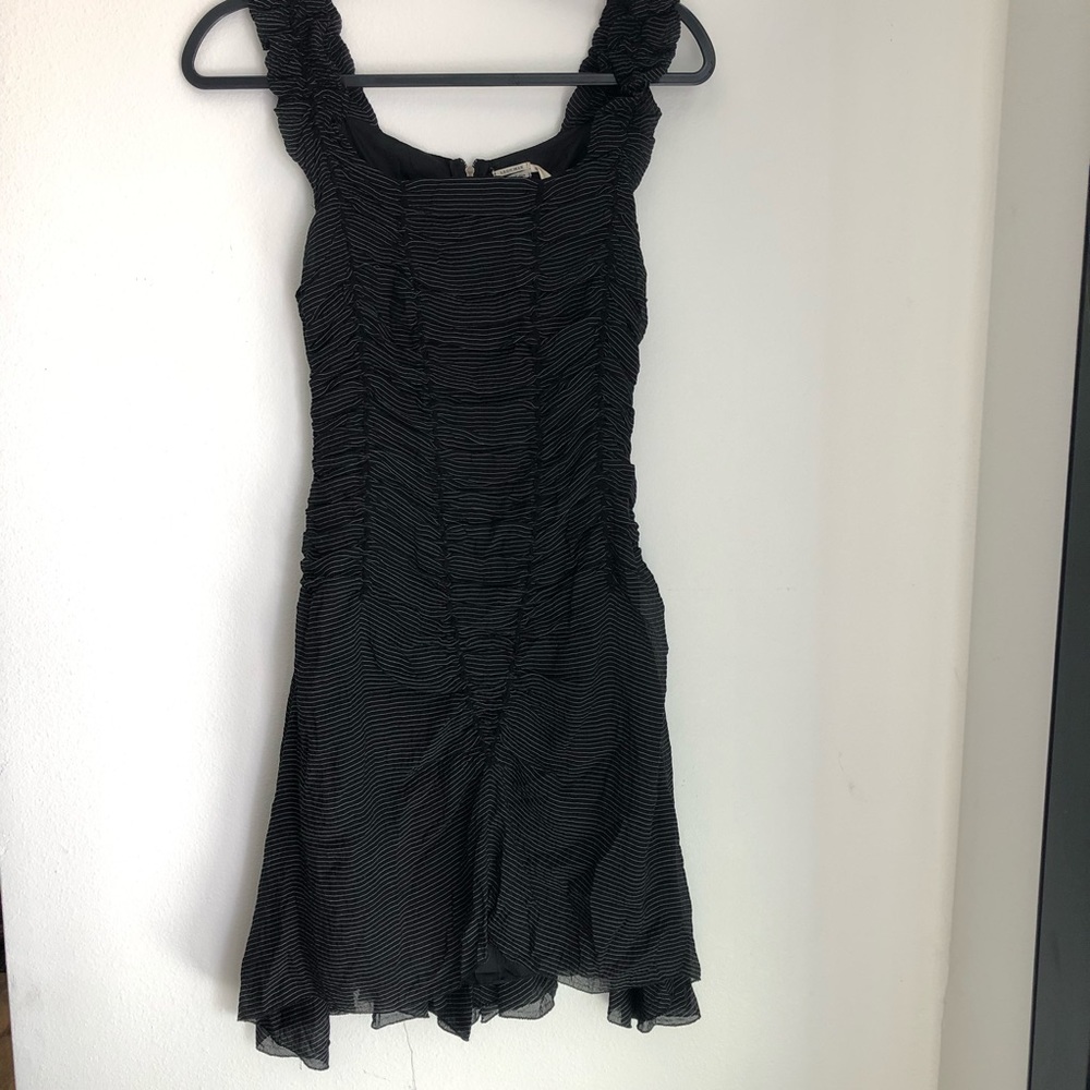 Limited Edition Leon Max Ruched Black Dress